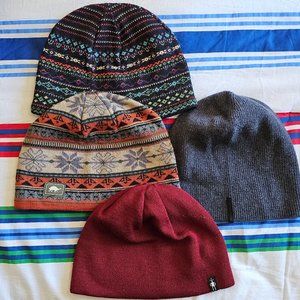 Set of 4 beanies, preowned